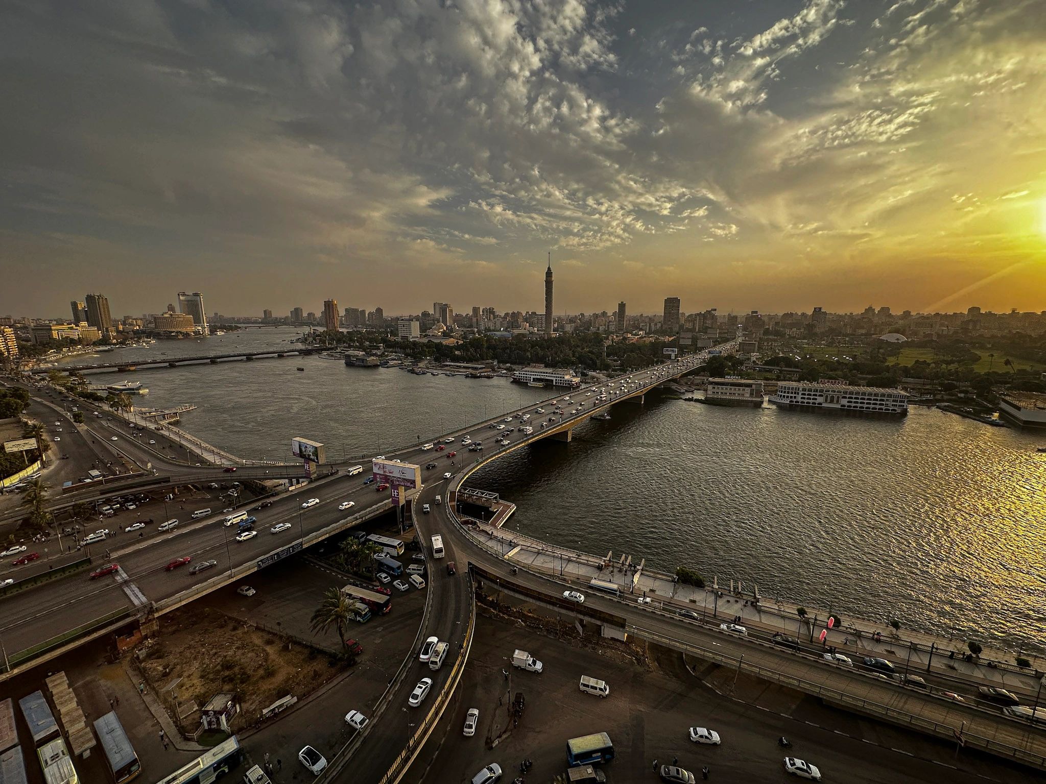 Cairo city view at sunset representing cultural encounters during travel