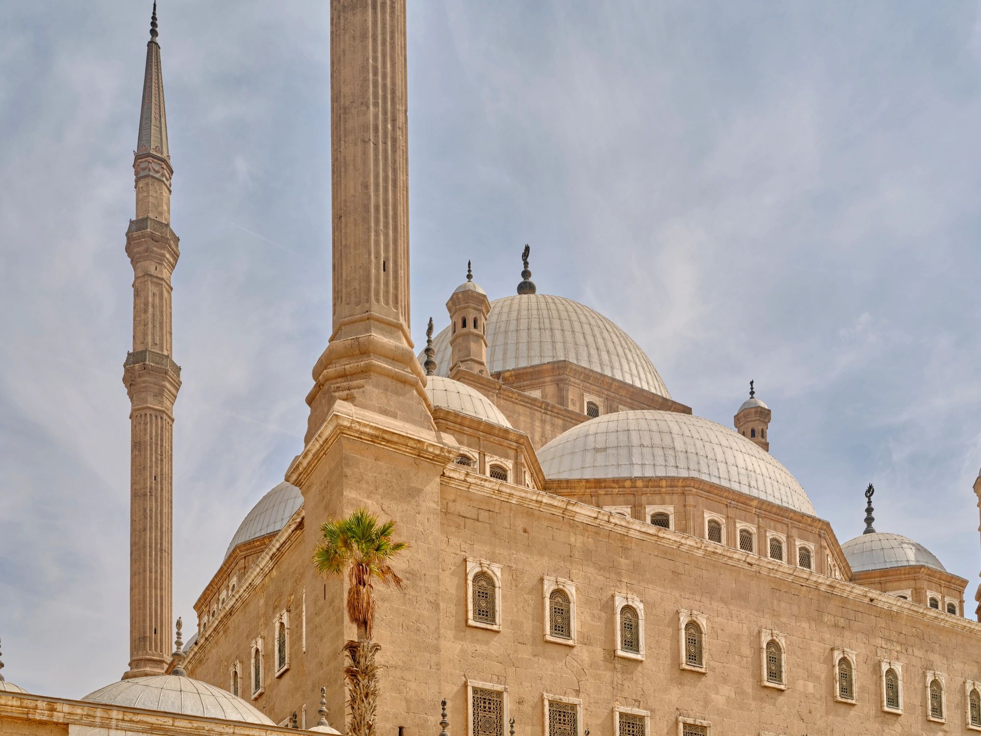 Historic mosque architecture in Cairo, Egypt